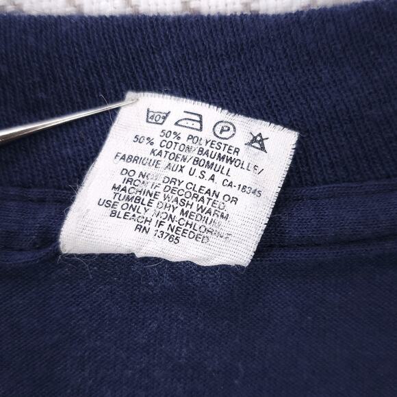 VTG Screen Stars T Shirt Mens XL Blue America Sings‎ 80s Single Stitch USA Tee - Picture 9 of 11